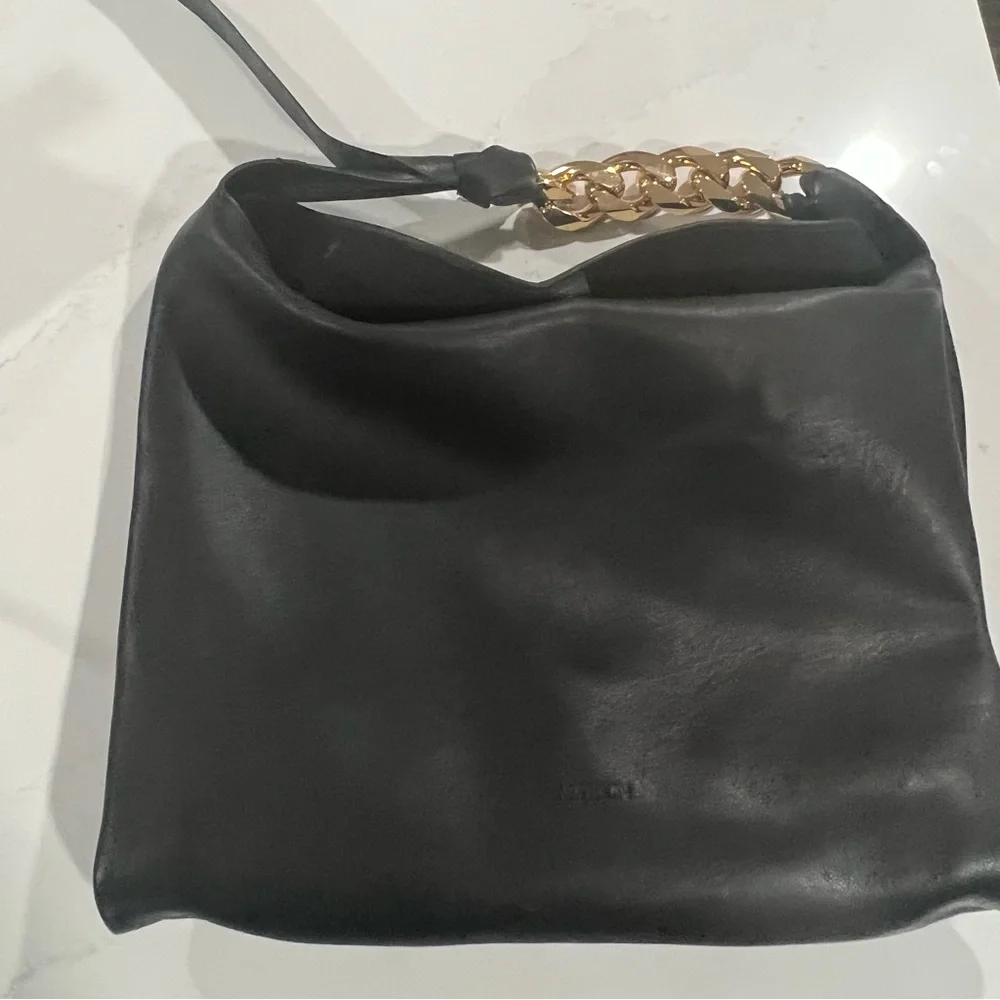 JW ANDERSON Oversized TWIST Black CHAIN HOBO Handbag Tote..SOLD OUT GORGEOUS - Picture 7 of 17